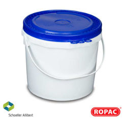 15 Litre UN Solid White with Blue Lid